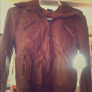 Faux leather jacket